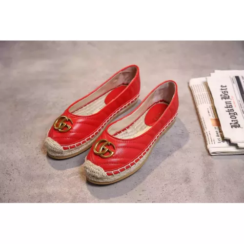 Replica Gucci Flat Shoes For Women #1306200 $76.00 USD for Wholesale