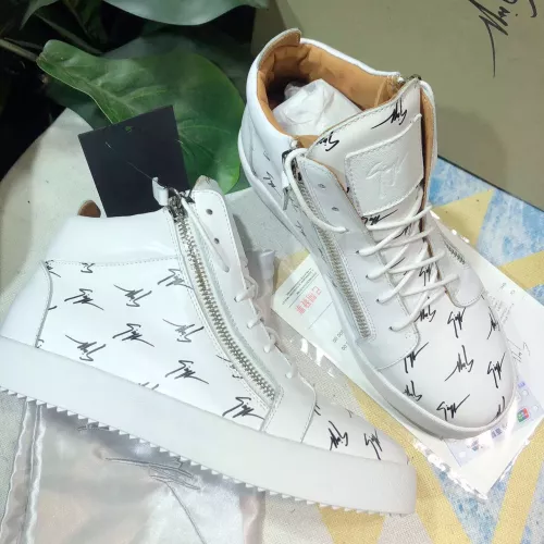Replica Giuseppe Zanotti High Tops Shoes For Men #1306216 $98.00 USD for Wholesale