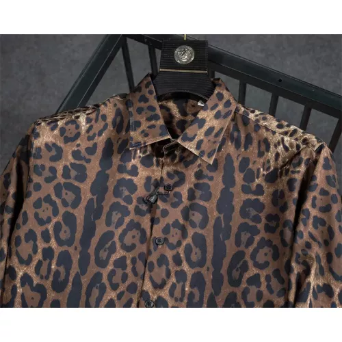 Replica Dolce & Gabbana D&G Shirts Long Sleeved For Men #1306221 $48.00 USD for Wholesale