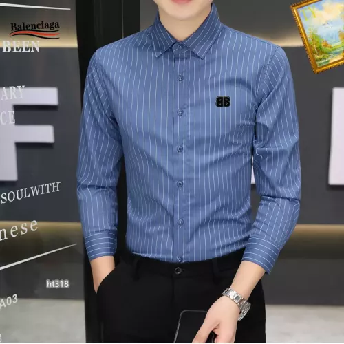 Replica Balenciaga Shirts Long Sleeved For Men #1306233 $40.00 USD for Wholesale