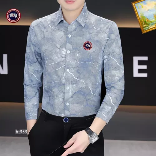 Replica Canada Goose Shirts Long Sleeved For Men #1306250 $40.00 USD for Wholesale