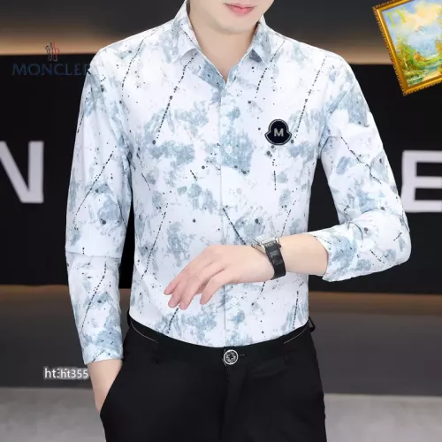Replica Moncler Shirts Long Sleeved For Men #1306252 $40.00 USD for Wholesale