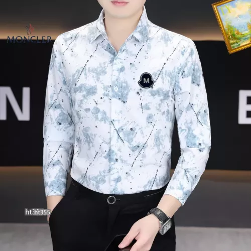 Replica Moncler Shirts Long Sleeved For Men #1306252 $40.00 USD for Wholesale