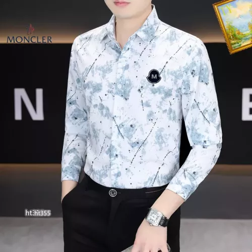 Replica Moncler Shirts Long Sleeved For Men #1306252 $40.00 USD for Wholesale
