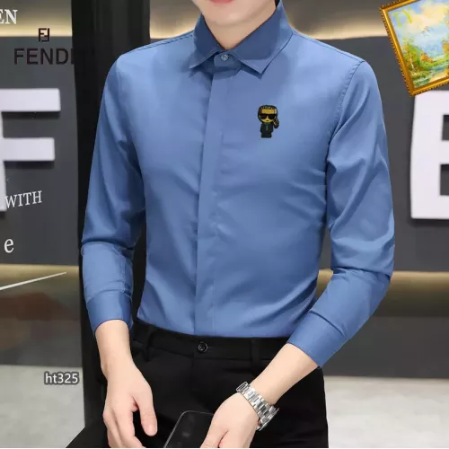 Replica Fendi Shirts Long Sleeved For Men #1306263 $40.00 USD for Wholesale