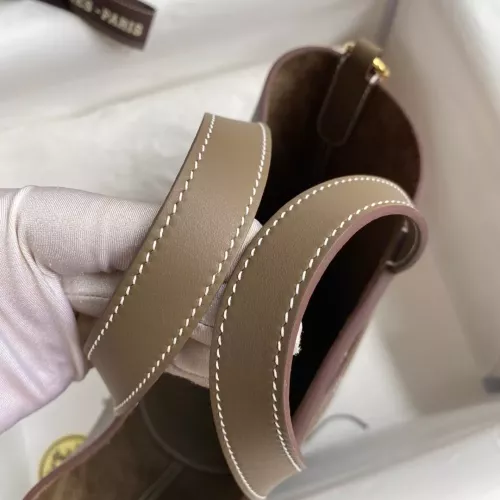 Replica Hermes AAA Quality Handbags In Gold For Women #1306479 $240.00 USD for Wholesale