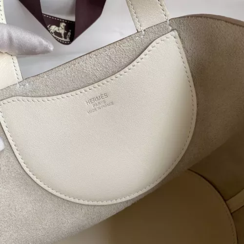 Replica Hermes AAA Quality Handbags In Silver For Women #1306546 $240.00 USD for Wholesale