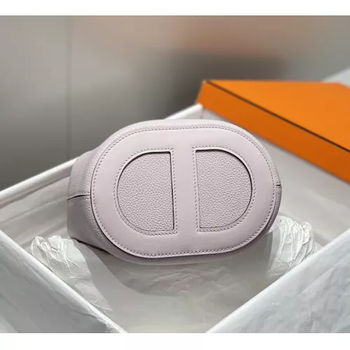 Replica Hermes AAA Quality Handbags In Silver For Women #1306554 $261.16 USD for Wholesale