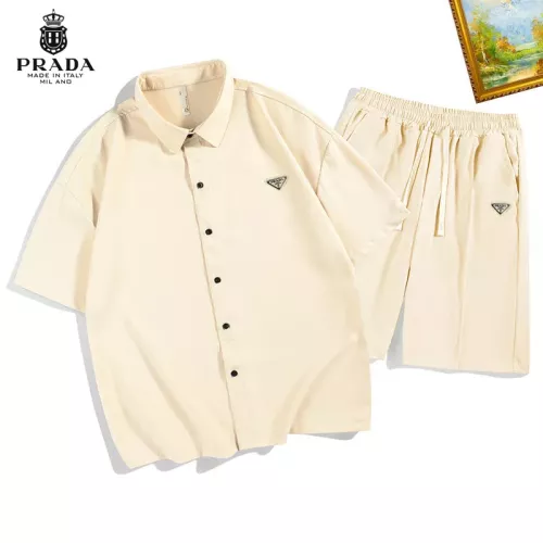 Prada Tracksuits Short Sleeved For Men #1306575 $48.00 USD, Wholesale Replica Prada Tracksuits