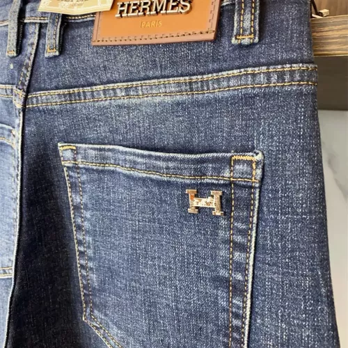 Replica Hermes Jeans For Men #1306710 $48.00 USD for Wholesale