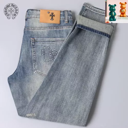 Replica Chrome Hearts Jeans For Men #1306717 $48.00 USD for Wholesale