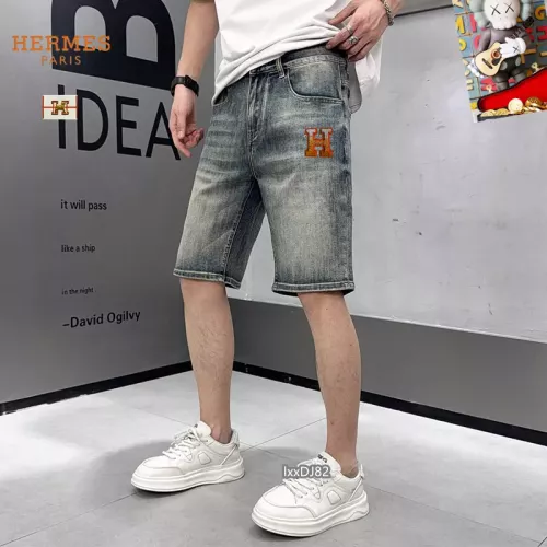 Replica Hermes Jeans For Men #1306753 $40.00 USD for Wholesale