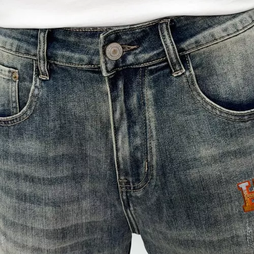 Replica Hermes Jeans For Men #1306753 $40.00 USD for Wholesale