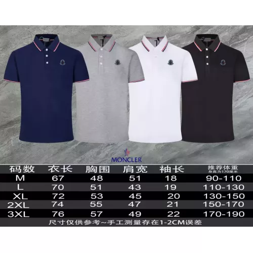 Replica Moncler T-Shirts Short Sleeved For Men #1306939 $45.00 USD for Wholesale