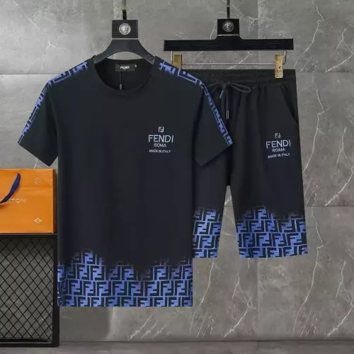 Fendi Tracksuits Short Sleeved For Men #1307142