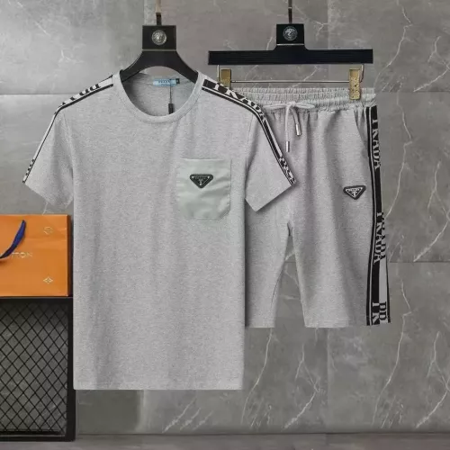 Prada Tracksuits Short Sleeved For Men #1307146