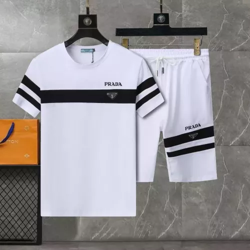 Prada Tracksuits Short Sleeved For Men #1307148