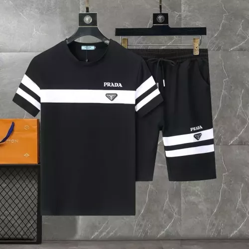 Prada Tracksuits Short Sleeved For Men #1307149