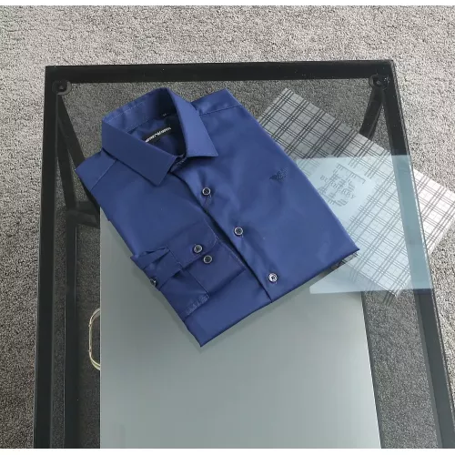 Replica Armani Shirts Long Sleeved For Men #1307611 $52.00 USD for Wholesale