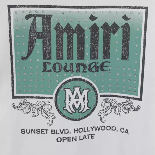 Replica Amiri T-Shirts Short Sleeved For Men #1307744 $34.00 USD for Wholesale