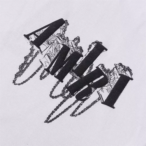 Replica Amiri T-Shirts Short Sleeved For Unisex #1308099 $32.00 USD for Wholesale