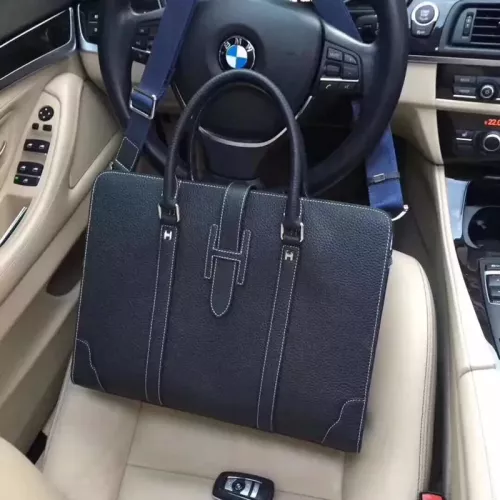 Replica Hermes AAA Man Handbags #1308126 $125.00 USD for Wholesale
