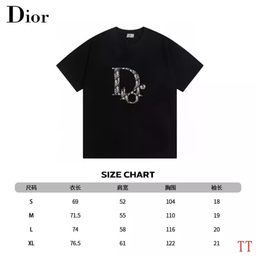 Replica Christian Dior T-Shirts Short Sleeved For Unisex #1308351 $39.00 USD for Wholesale