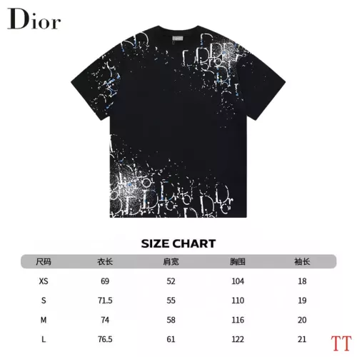 Replica Christian Dior T-Shirts Short Sleeved For Unisex #1308353 $39.00 USD for Wholesale