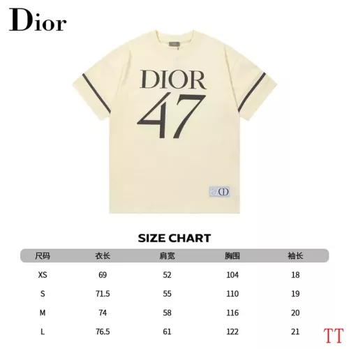 Replica Christian Dior T-Shirts Short Sleeved For Unisex #1308354 $40.00 USD for Wholesale