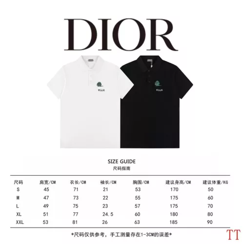 Replica Christian Dior T-Shirts Short Sleeved For Unisex #1308585 $45.00 USD for Wholesale