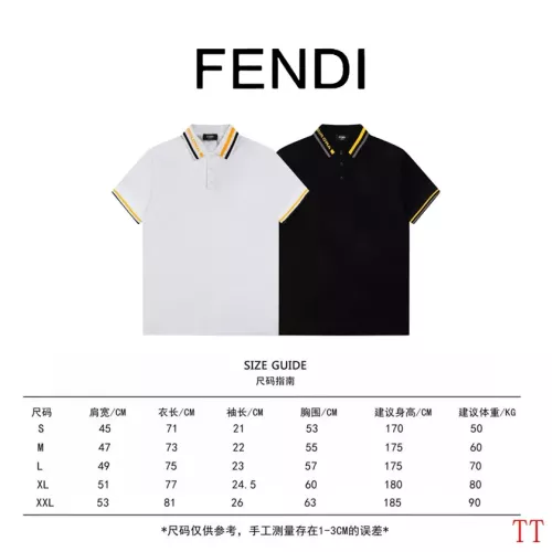 Replica Fendi T-Shirts Short Sleeved For Unisex #1308587 $45.00 USD for Wholesale