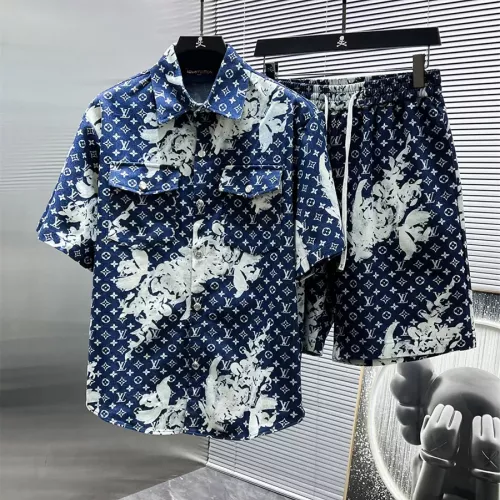 Louis Vuitton LV Tracksuits Short Sleeved For Men #1308836 $82.00 USD, Wholesale Replica Louis Vuitton LV Tracksuits