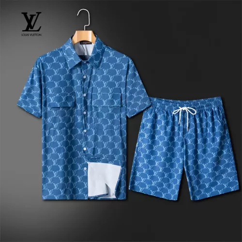 Louis Vuitton LV Tracksuits Short Sleeved For Men #1309007 $72.00 USD, Wholesale Replica Louis Vuitton LV Tracksuits