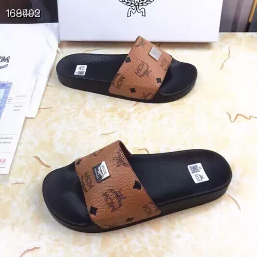 Replica MCM Slippers For Men #1309458 $42.00 USD for Wholesale