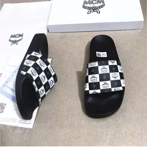 Replica MCM Slippers For Men #1309478 $42.00 USD for Wholesale
