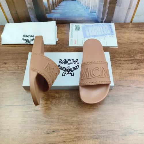 Replica MCM Slippers For Men #1309499 $42.00 USD for Wholesale