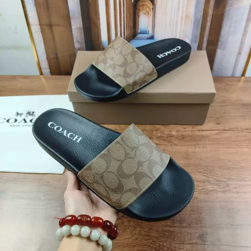 Replica Coach Slippers For Men #1309641 $42.00 USD for Wholesale