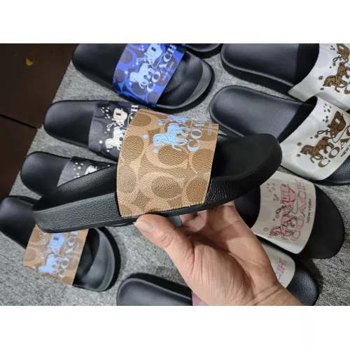 Replica Coach Slippers For Women #1309650 $42.00 USD for Wholesale