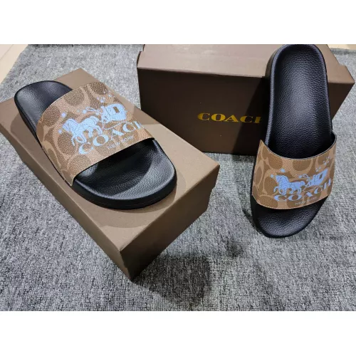 Replica Coach Slippers For Men #1309651 $42.00 USD for Wholesale