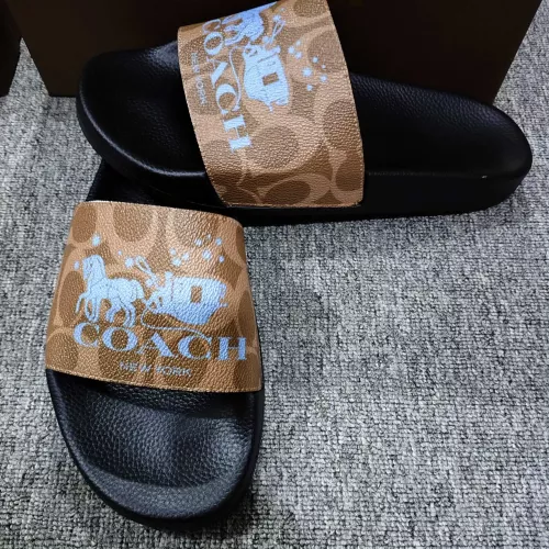 Replica Coach Slippers For Men #1309651 $42.00 USD for Wholesale