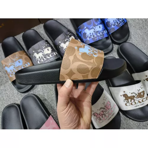 Replica Coach Slippers For Men #1309651 $42.00 USD for Wholesale