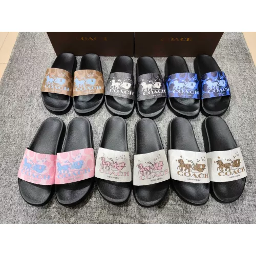 Replica Coach Slippers For Men #1309656 $42.00 USD for Wholesale