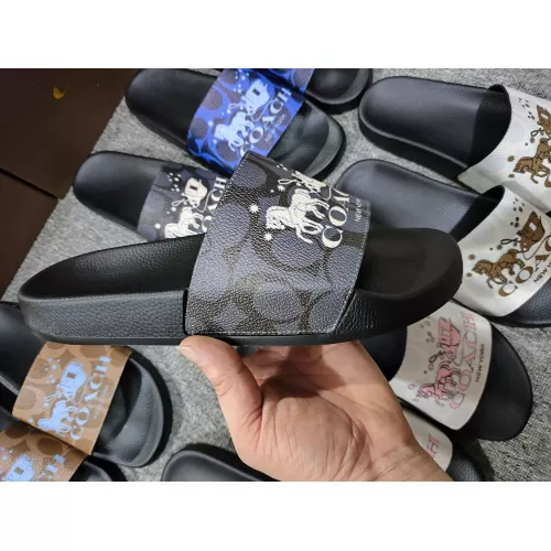 Replica Coach Slippers For Men #1309656 $42.00 USD for Wholesale