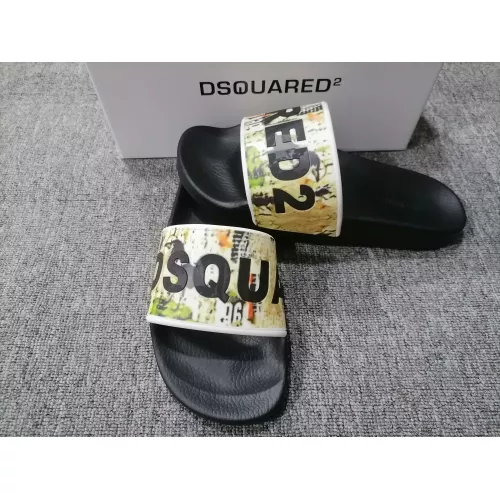Replica Dsquared Slippers For Men #1309657 $42.00 USD for Wholesale