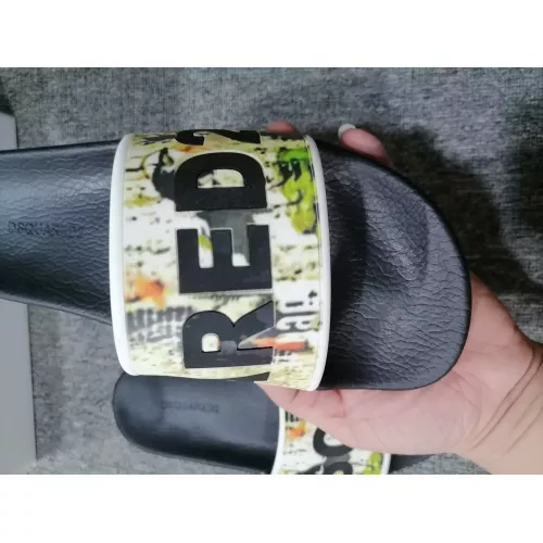 Replica Dsquared Slippers For Men #1309657 $42.00 USD for Wholesale
