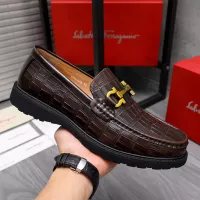 $88.00 USD Salvatore Ferragamo Leather Shoes For Men #1303775