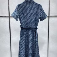 $88.00 USD Christian Dior Dresses Short Sleeved For Women #1303801