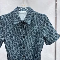 $88.00 USD Christian Dior Dresses Short Sleeved For Women #1303801