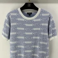 $80.00 USD Chanel T-Shirts Short Sleeved For Women #1304053