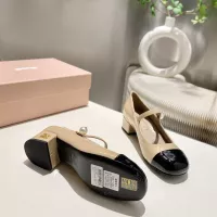 $102.00 USD MIU MIU High-Heeled Shoes For Women #1304710